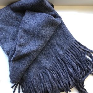 HUGE anthropology scarf wrap, navy/ marin blue